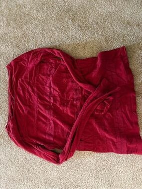 LOFT Bright Red Knit Top